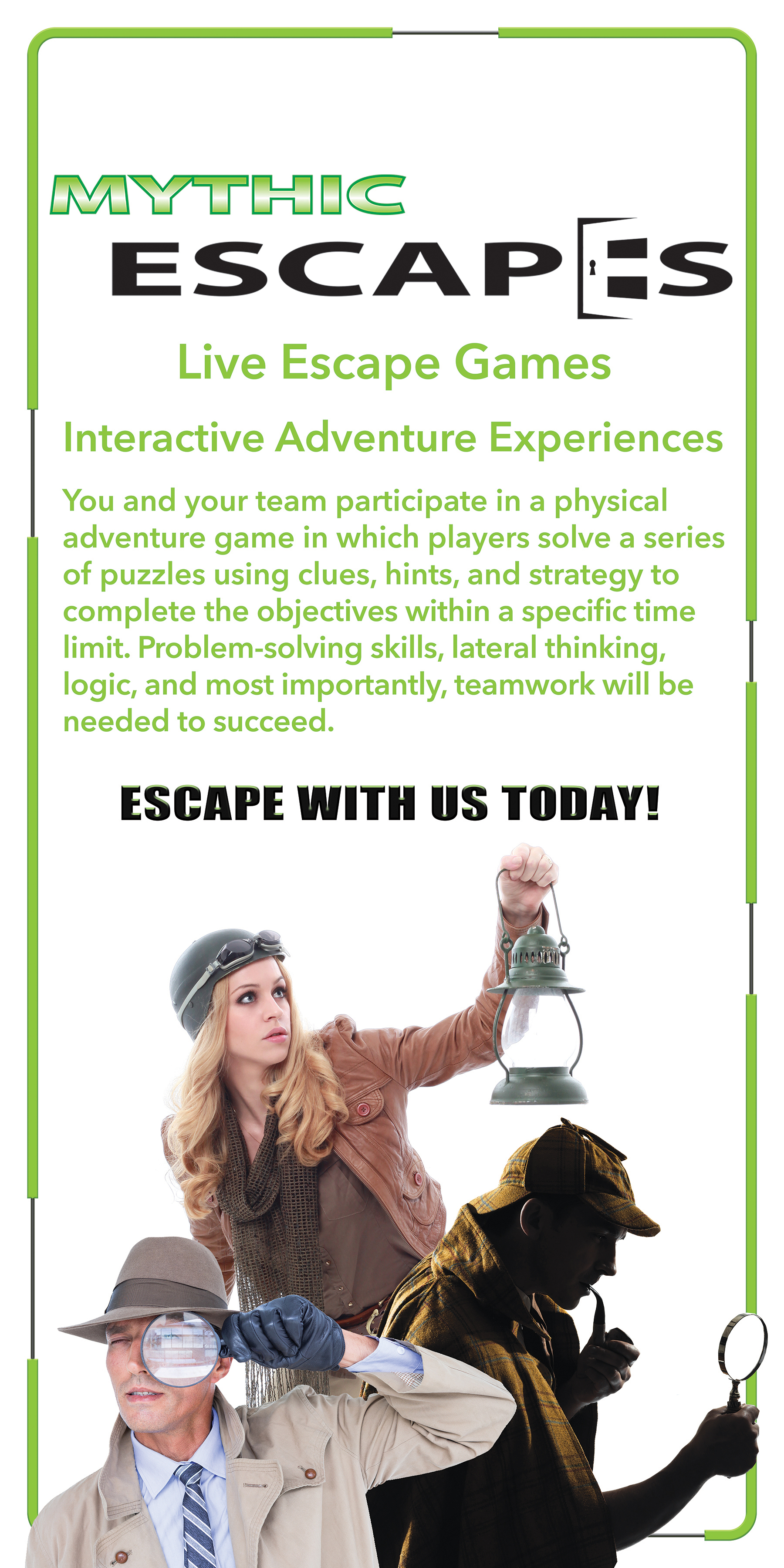 Mythic Escapes Explanation Wall Printing